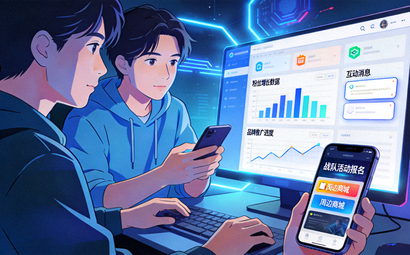 电竞俱乐部运营团队使用平台进行粉丝管理和品牌推广